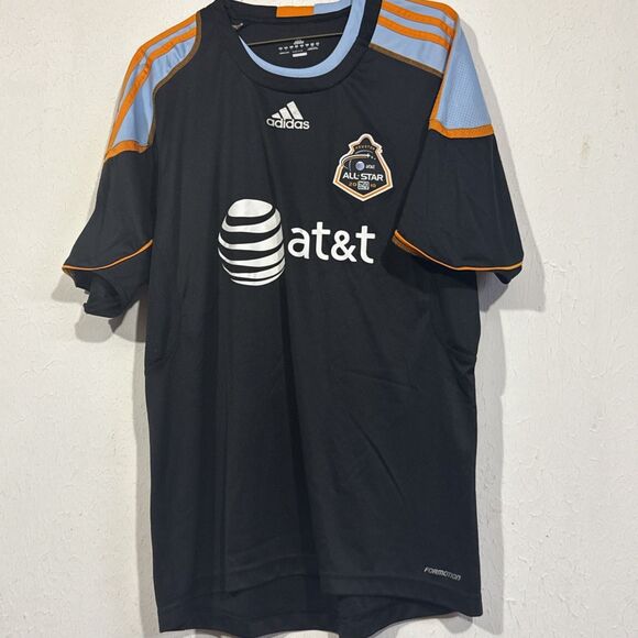 Adidas 2010 All Star MLS Formotion Soccer Jersey Black Blue Men’s Size Large - Picture 1 of 6